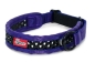 Preview: Zugstopp Halsband - lila/schwarz