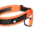 Preview: Zugstopp Halsband - orange/schwarz