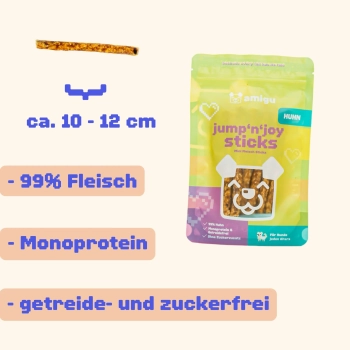 amigu - jump'n'joy sticks 99% Fleisch - Huhn