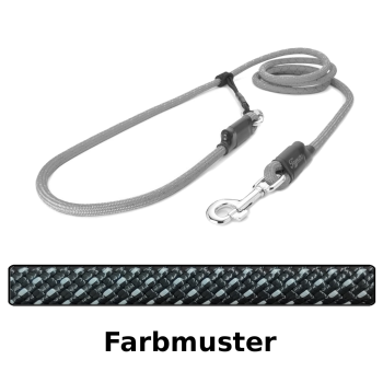 EASYLONG Hundeleine - L - 2,5m - blackpearl