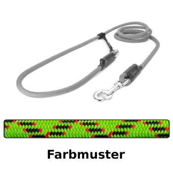 EASYLONG Hundeleine - L - 3,5m - grüner Python