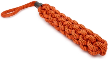 Schlepptau - M - orange mit schwarzen Punkten