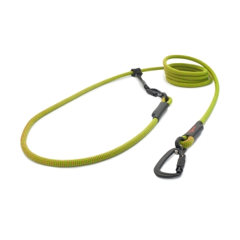 Preview: EASYLONG Hundeleine TWIST - M - 2,5m - grün mit roten Punkten