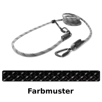 Preview: EASYLONG Hundeleine TWIST - L - 2m - blackpearl