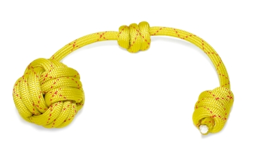 Wurfball - L - gelb mit roter Linie