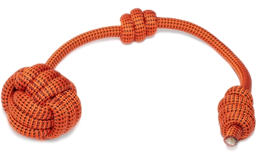 Wurfball - L - orange mit schwarzen Punkten