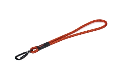 Kurzführer / Handschlaufe TWIST - L - orange mit schwarzen Punkten