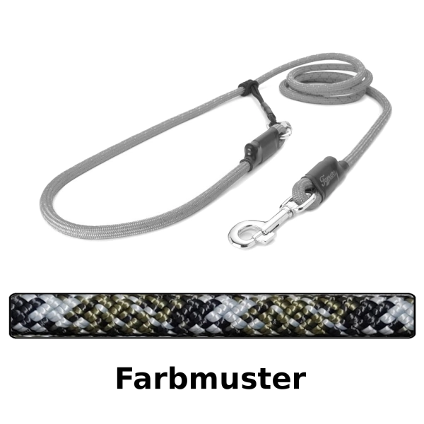 EASYLONG Hundeleine - L - 10m - military2