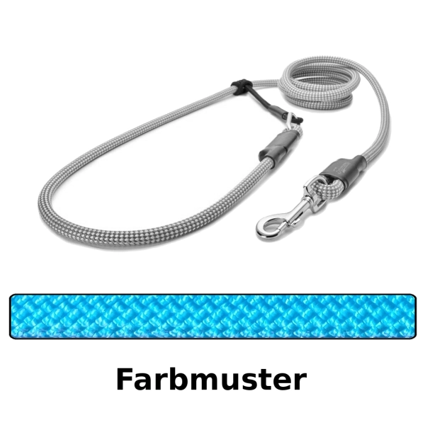 EASYLONG Hundeleine - M - 2m - hellblau