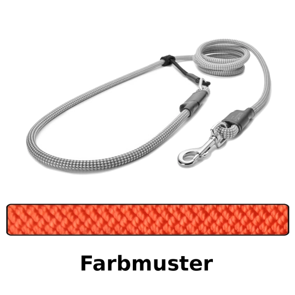EASYLONG Hundeleine - M - 2m - orange