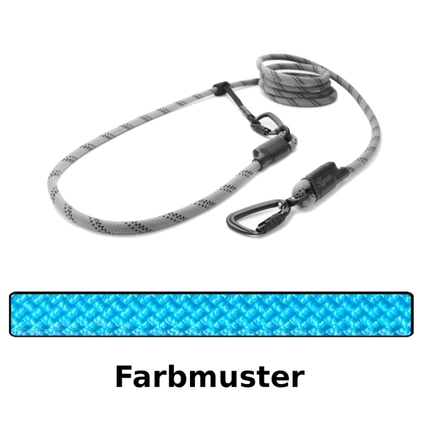 EASYLONG Hundeleine TWIST - M - 2m - hellblau