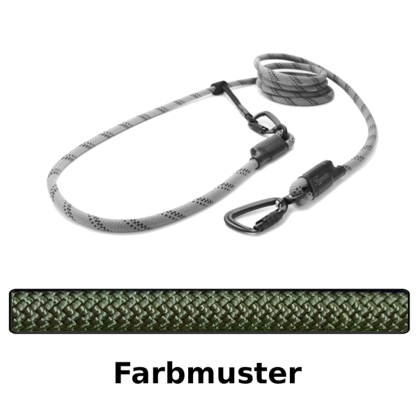 EASYLONG Hundeleine TWIST - M - 3,5m - olive
