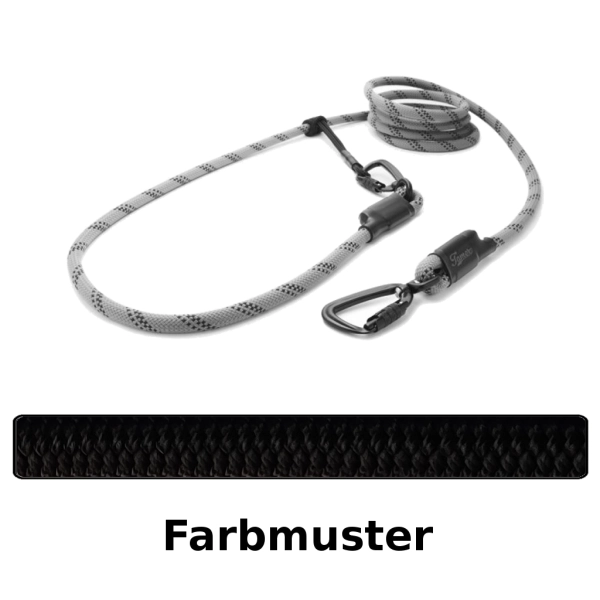 EASYLONG Hundeleine TWIST - L - 4m - schwarz