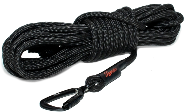Schleppleine TWIST - M/L - 15m - schwarz strong