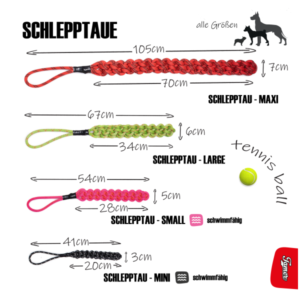 Schlepptau mini - gelb