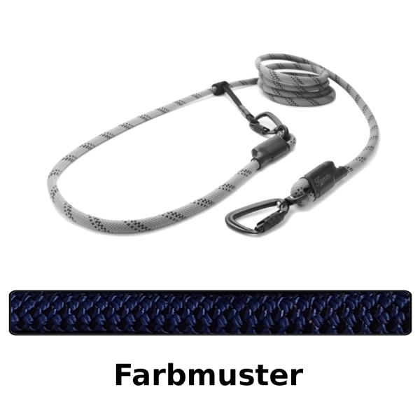 EASYLONG Hundeleine TWIST - M - 2m - dunkelblau