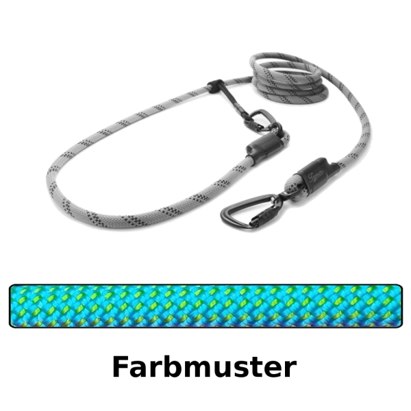 EASYLONG Hundeleine TWIST - M - 3m - türkis