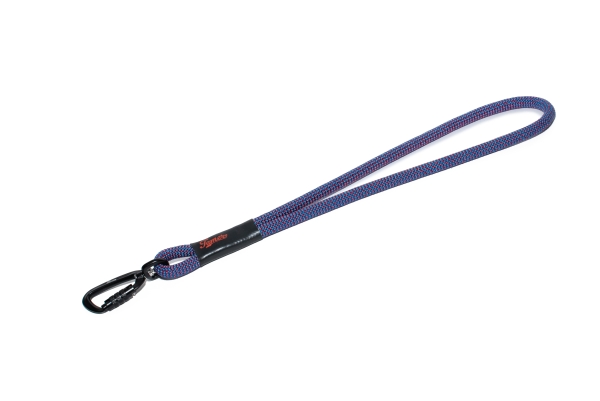 Kurzführer / Handschlaufe TWIST - L - blau mit roten Punkten